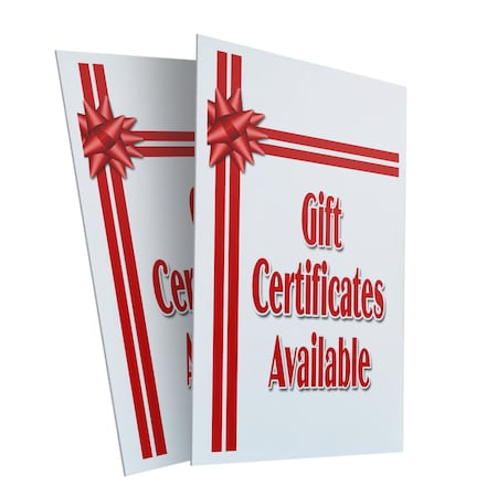 Signmission Gift Certificates, Plastic Signs Only 24 Inch x 36 Inch, Corrugated Plastic, 2PK CSB-2436-2PACK-Gift Certificates