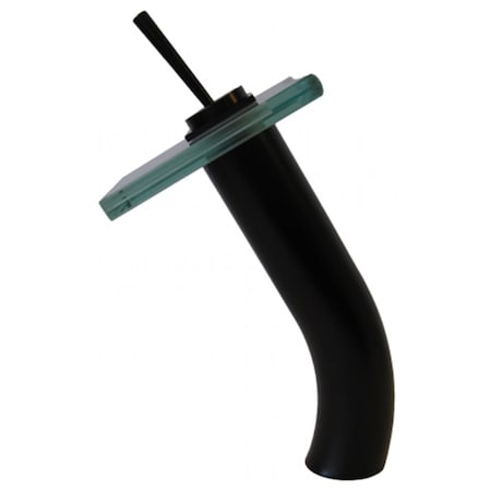 Doba-Bnt Waterfall Vessel Faucet, Oil Rubbed Bronze Finish with Clear Glass SA2626274