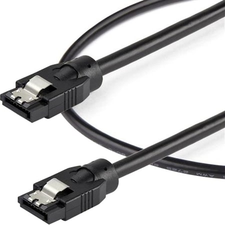 Startech.Com 0.6 M ROUND SATA CABLE WITH STRAIGHT LATCHING CONNECTIONS - SUPPORTS DATA TRANSF SATRD60CM