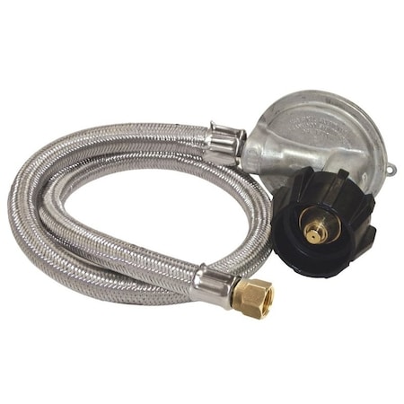 Bayou Classic Hose Regulator, 3/8 in Connection, 36 in L Hose, For: Gas Grills M5LPH/5LPH