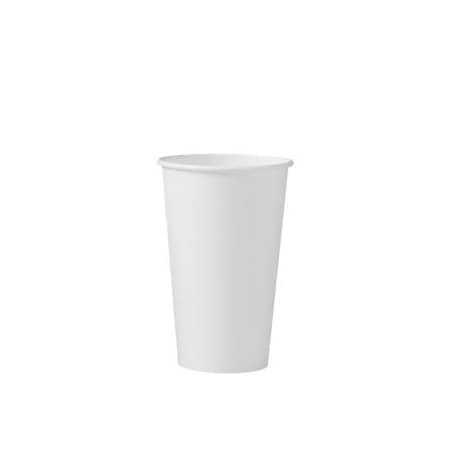 Solo Cup Cup Paper Hot 16 oz Single Sided Poly White 316W-2050