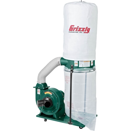 Grizzly 1-1/2 HP Portable Dust Collector G1028Z2