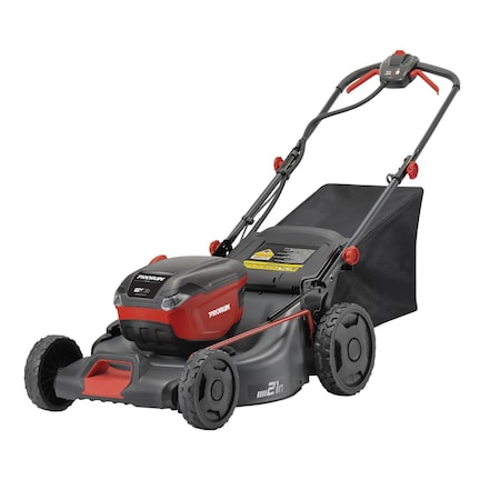 Prorun 60V 21-in. Steel Deck Cordless Push Lawn Mower with 2.5 Ah Battery and Charger PLM16021