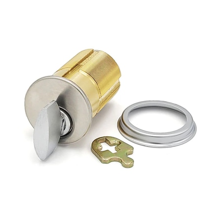 Ecs Hardware Durable Premium Thumb Turn Mortise Cylinder, 2 in 26D Satin Chrome ECSH-TMC05-26D