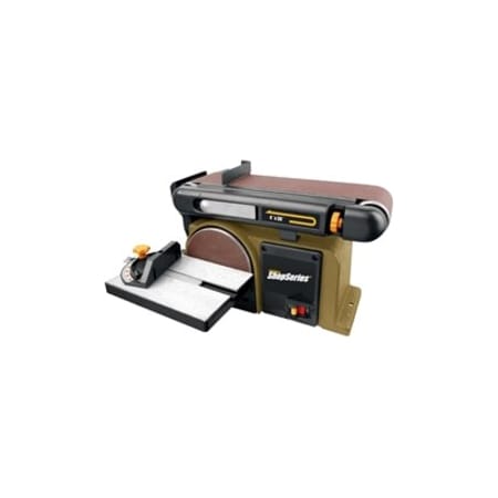 Rockwell Belt Sander, 4.3 A, 4 x 36 in Belt, Abrasive Belt, Includes: 1 45 deg Miter Gauge and 1 Allen Key RK7866