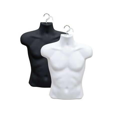 Specialty Store Services Men'S Torso Form, Black 4608BK