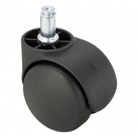 Shepherd Hardware Stem Caster, 2 1/8"dia, Nylon, 75lb PHT5558BK