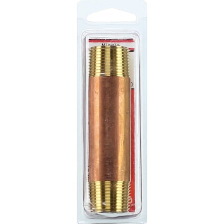 Westlake Pipe & Fittings 3/4''x4'' Red Brass Nipple 17-9493