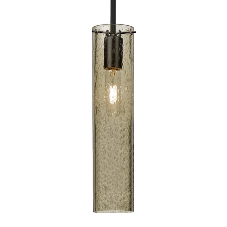 Besa Lighting Besa Juni 16 Pendant, Latte Bubble, Black Finish, 1x 60W MAX E26 Base 1TT-JUNI16LT-BK