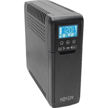 Eaton Tripp Lite Series Line-Interactive UPS with USB and 8 Outlets - 120V, 1000VA, 600W, 50/60 Hz,  ECO1000LCD