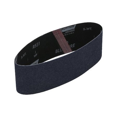 Norton Co ProSand R811/R816/R831 Series Portable Abrasive Belt, 3 in W, 24 in L, 50 Grit, Coarse, 2PK 07660768233