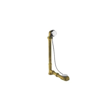 Mountain Plumbing Brass Bath Waste and Overflow Drain 22" Tub in Satin Gold BDR20SBR22/SG