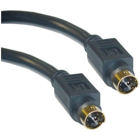 Cable Wholesale MiniDin4 (S Video) Male / MiniDin4 (S-Video) Male, Gold Tips, 6 ft 10S2-01106G
