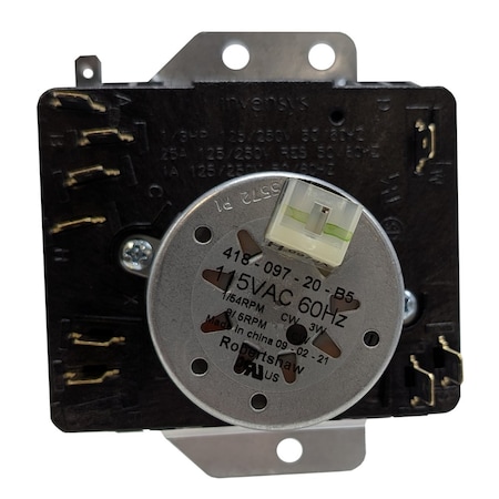 Robertshaw Dryer Timer, Black, Polycarbonate CDT-412