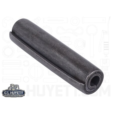Huyett Coiled Spring Pin, Heavy Duty, 6150 Alloy Steel, 0.625 in Dia x 2.500 in Length SPC-625-2500H