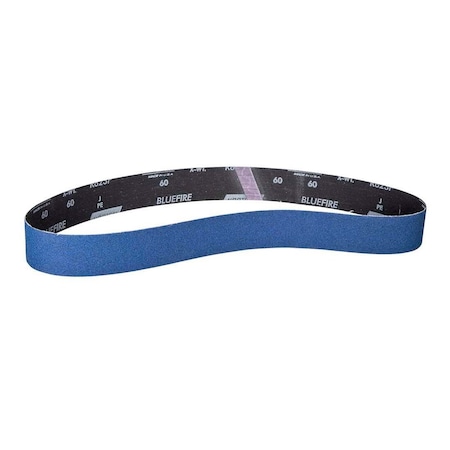 Norton Co Abrasive Belt: 2" Wide, 60" OAL, 100 Grit, Zirconia Alumina 66261082976