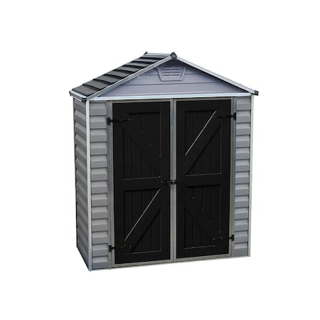 Palram Canopia  SkyLight Storage Shed - 6 x 3 ft. - Gray HG9603GY