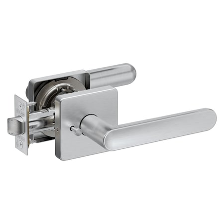 Schlage Grade 2 Bath/Bedroom Privacy Tubular Lock, Non-Keyed, Selena Lever, D Rose, Satin Chrome Finish PT40 SELD 626
