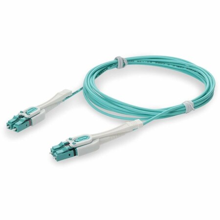 Add-On ADDON 3M LC TO LC AQUA OM4 DUPLEX UNIBOOT OFNR (RISER-RATED) FIBER PATCH CABLE W ADD-LC-LC-UBPP3M5OM4