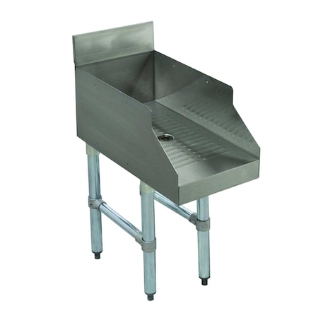 Advance Tabco Underbar Basics Recessed Drainboard underbar for glass storage SL-GS-12