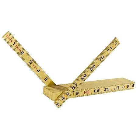 Klein Tools Fiberglass Folding Rule, Inside Reading 910-6