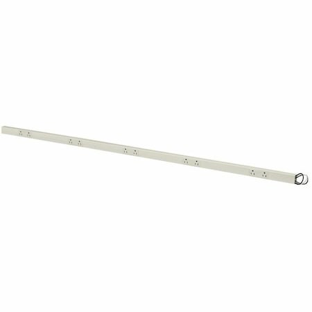 Hubbell Wiring Device-Kellems Prewired Raceway, 10 Outlets, PVC PT155112