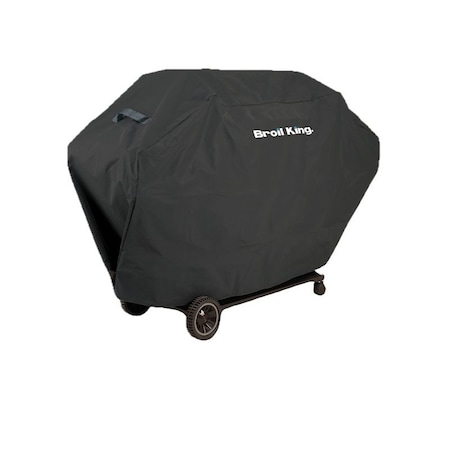 Broil King Grill Cover, 46 in W, 23 in D, 51 in H, PEVA/Polyester, Black 67470