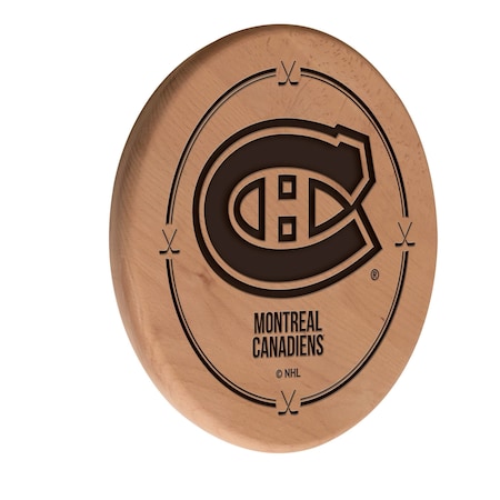 Holland Bar Stool Co Montreal Canadiens 13" Laser Engraved Solid Wood Sign WSgnLNatMonCan