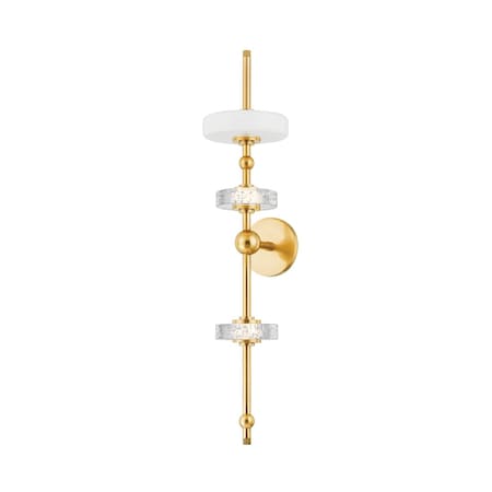 Hudson Valley Lighting Maynard 3 Light Wall Sconce 6.5 In. Aged Brass 8130-AGB