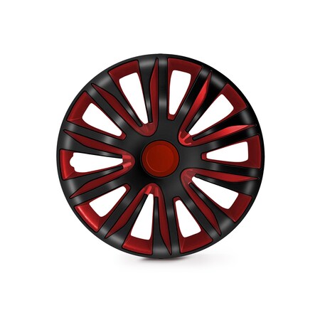 Altertrim 14 in Univ Hubcaps, Snap-On, (Blk & Red Lacq), 4PK CHB-5083-BRB-14