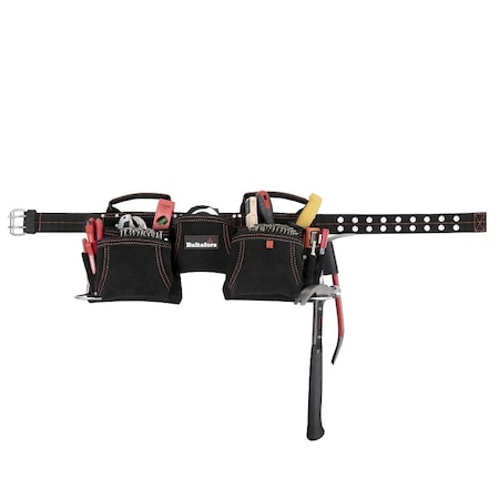 Hultafors Carpenter's Suede Apron, Suede Leather, 13-Pocket HT5372