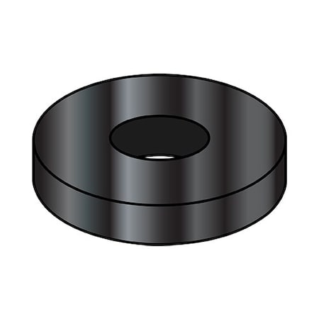 Zoro Select 1/4 INCH U S S Flat Washer Black Oxide, 1 BOX OF 25 POUNDS 14WUSSB