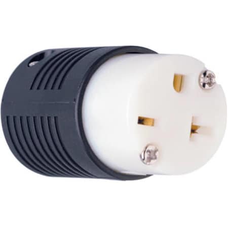 Nextgen PS5469XCCV4 Straight Blade Connector, 20A, 250V, Black NE698547