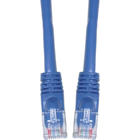Cable Wholesale Cat5e Blue Copper Ethernet Patch Cable, Snagless/Molded Boot, POE Compliant, 100 foot 10X6-061HD