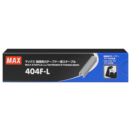 Max Zenport 404F-L Staples for Strong Bind Tapener Tool, 3,000 Per Pack, 10PK MS93303