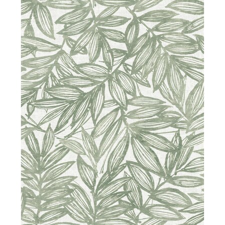 A-Street Prints Rhythmic Sage Leaf Wallpaper 4146-27231