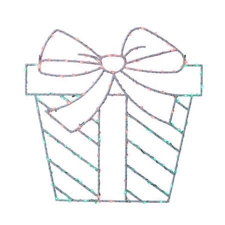 Celebrations LED Multi Present Silhouette 15 in. Hanging Decor 15PSTA