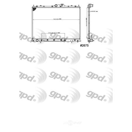 Global Parts Distributors Radiator 2675C