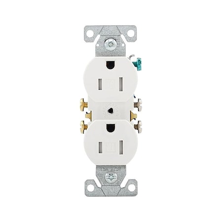 Eaton Wiring Devices RECP TR DUPLEX 15A 125V 2P3W S, 10PK TR270W-10-L