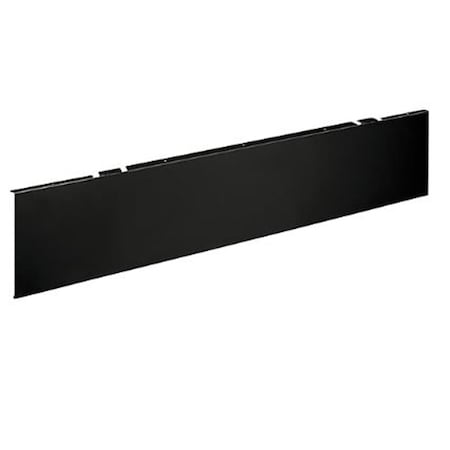Seatsolutions 8.62 x 38 in. Universal Modesty Steel Non-Tackable Panel, Black SE3197932