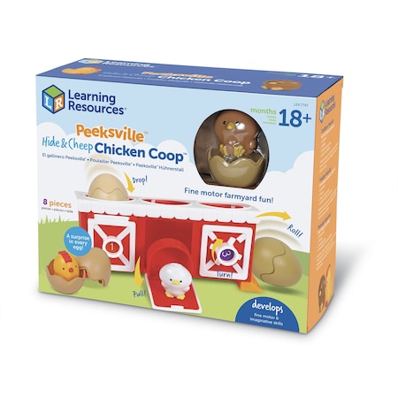 Learning Resources Peeksville Hide & Cheep Chicken Coop LER7747