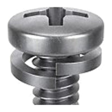 #4-40 x 1/2 in Phillips Pan Machine Screw, Passivated 18-8 Stainless Steel, 25 PK