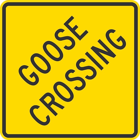 Lyle Goose Crossing, 24x24, Non-Reflective, White G-13392-NA_24x24