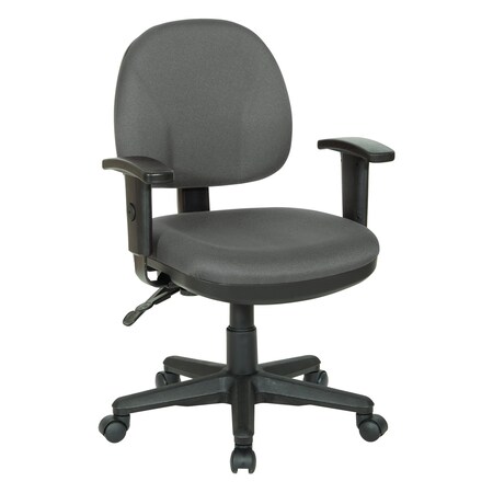 Office Star Products Ergonomic Fabric Sculptured Ergonomic Managers Chair, Grey 8180-226