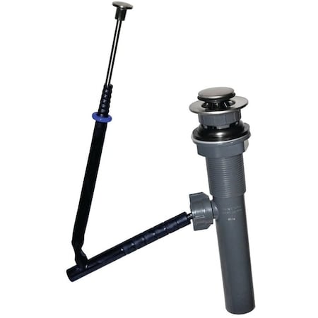 Danco Lavatory Drain Assembly, 114 in Connection, Plastic, Brushed Nickel 10693X