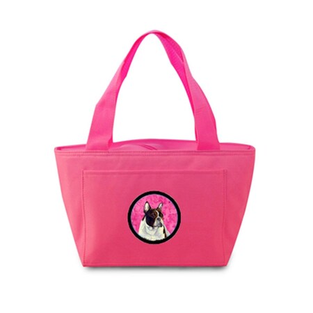 Carolines Treasures Pink French Bulldog Zippered Insulated School Washable And Stylish Lunch Bag Cooler LH9382PK-8808
