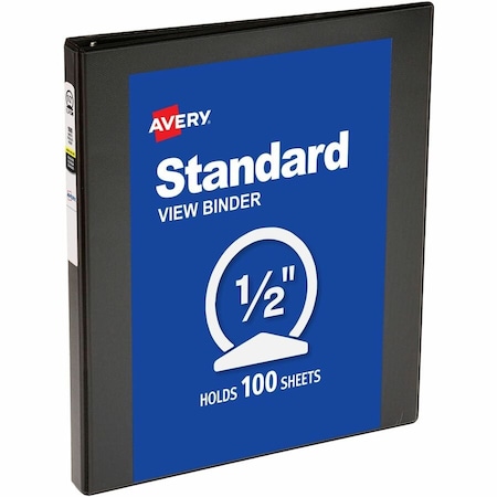 Avery Economy View 3 Ring Binders, 0.5 in, PK4 17701