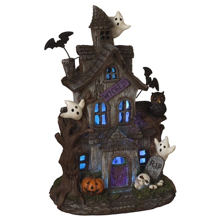 Gerson 12 in. Haunted House Halloween Decor 2650350