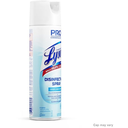 Lysol Disinfectant Spray, 19 fl oz (0.6 quart) Crisp Linen, Clear RAC74828