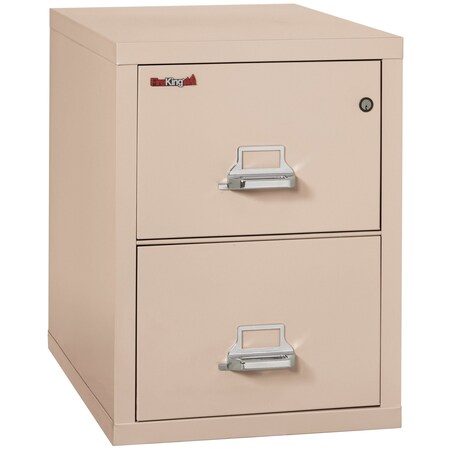 Fireking 2 Drawer, 1 Hr Fire & Impact Rated, Vertical, 31" depth Legal Champagne 2-2131-CCH